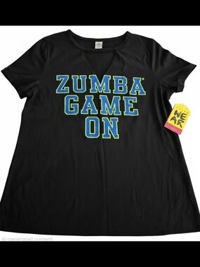 Zumba Fitness Game On TSHIRT NWT SIZE SMALL